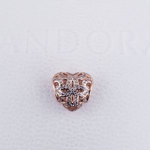 ❤️Authentic Pandora ⭐️RETIRED⭐️ ROSE HEART CHARM